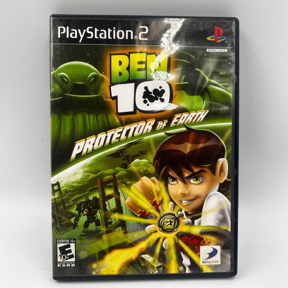 Ben 10 Protector of Earth Sony PlayStation 2 PS2 CIB Complete with Manual 2007